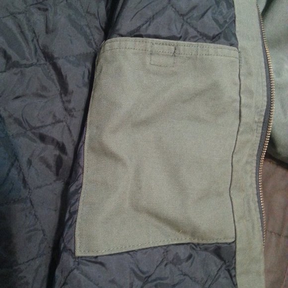 Vintage  Carhartt Active  Jacket Hooded Duck Cloth Canvas  Workwear XXL - Picture 9 of 14